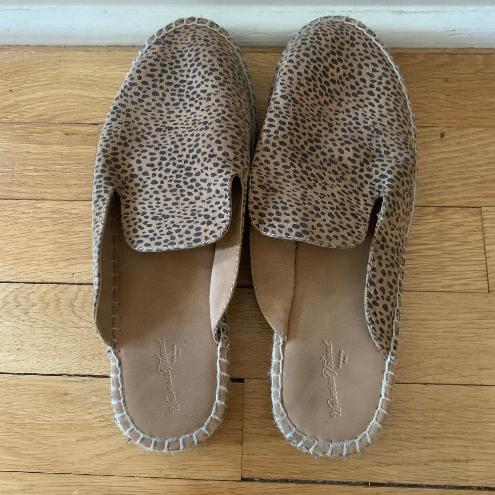 Universal Thread Leopard Print Slides (size 9)